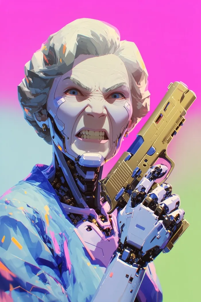 The Dowager, Armed — generative composition by Brian Hmurovich, catalogue number 02