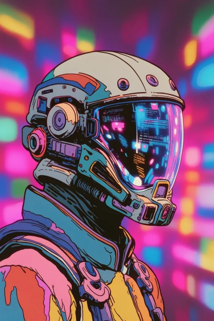 Courier in Pastel — generative composition by Brian Hmurovich, catalogue number 10